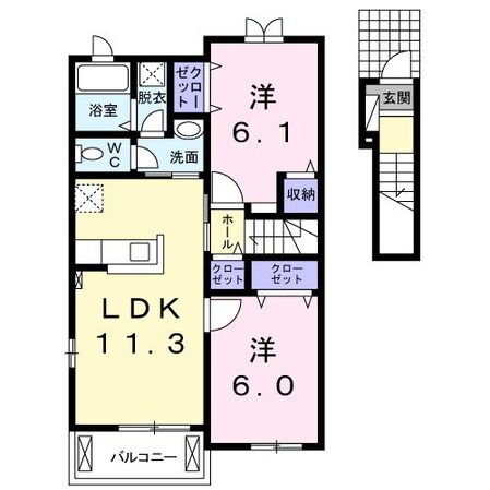 シュトラール　ツヴァイトの物件間取画像